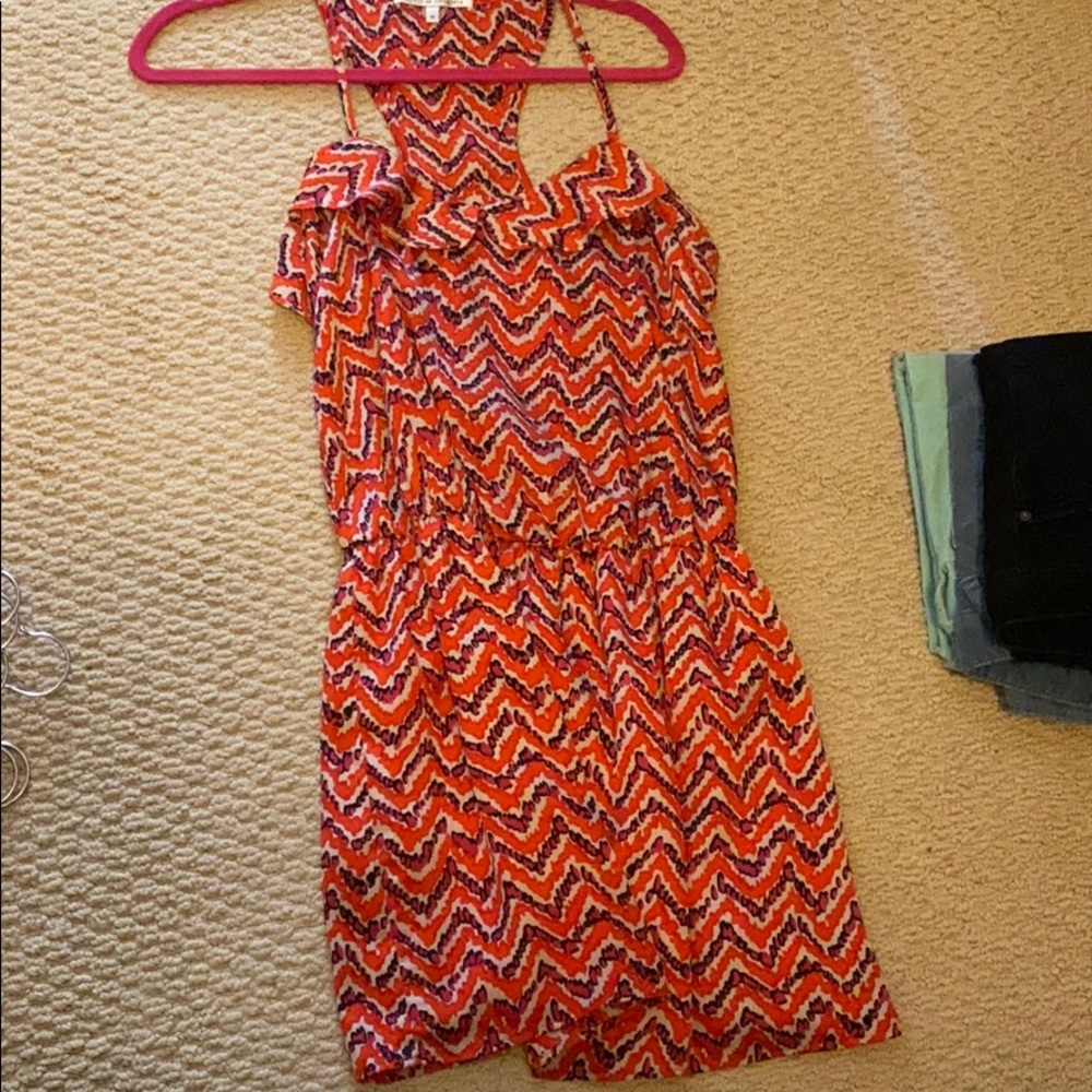Orange pink dress